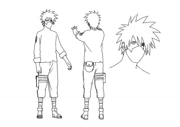 naruto anime,outline