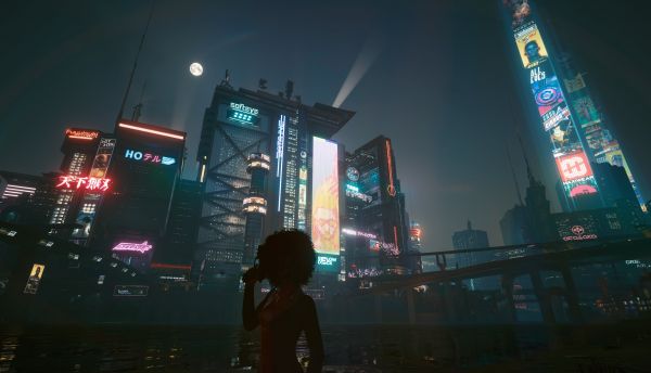 Cyberpunk,Cyberpunk 2077,cyber city,Video Game Art,Dark Cyberpunk,Wiewiórka