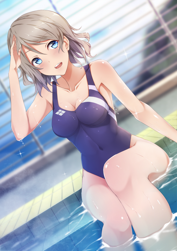 Anime,Filles anime,Love Live,Love Live Sunshine,eau,Vêtements humides