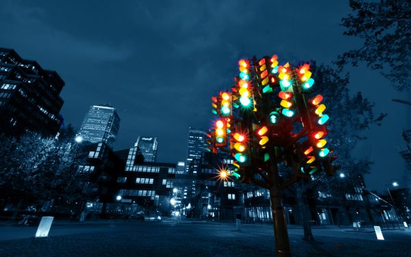 city,cityscape,night,reflection,colorful,London