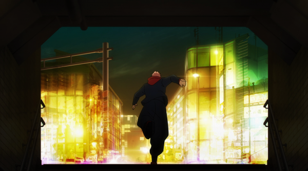 Jujutsu Kaisen,灯光,Yuji Itadori,涩谷,都市风景,制服