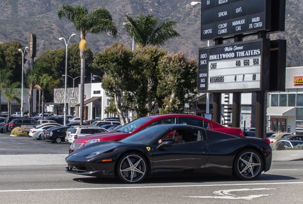 カリフォルニア,車,フォード,ビーチ,車,メルセデス