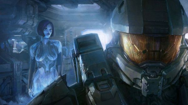 1920x1080 px,Cortana,aréola,Chefe mestre