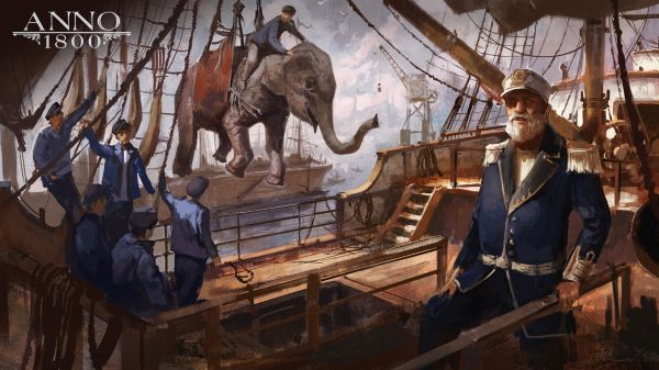 Anno 1800,1800 년대,디지털 아트,컨셉 아트,삽화,유비 소프트