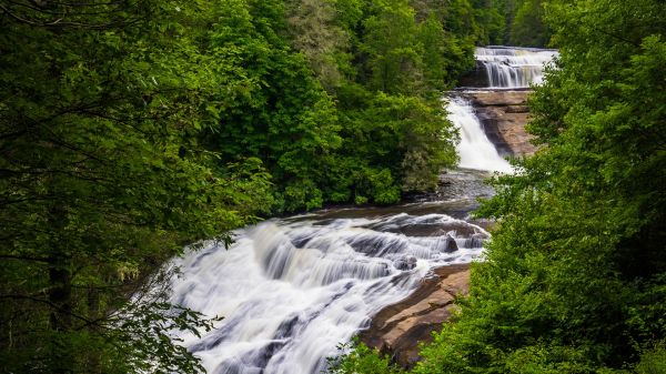 nature,rocks,waterfall,water,plants,long exposure