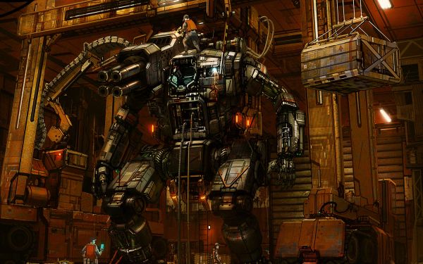 디지털 아트,기계 인간,건물,미래의,MechWarrior,배틀 텍