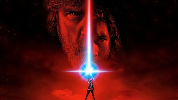 Stjerne krigen,Star Wars The Last Jedi,Luke Skywalker,lyssverd,film plakat