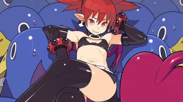 ภาพประกอบ,อะนิเมะ,การ์ตูน,การ์ตูน,ต้นขาสูง,succubus