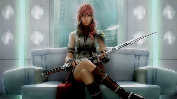 anime,Final Fantasy XIII,Claire Farron,Snímek obrazovky,dáma,focení