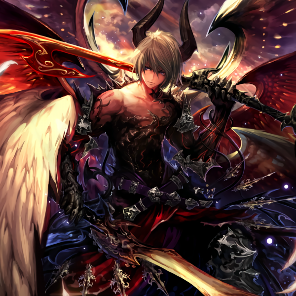 έκπτωτος άγγελος,Shingeki δεν Bahamut,Lucifer Shingeki no Bahamut,Granblue