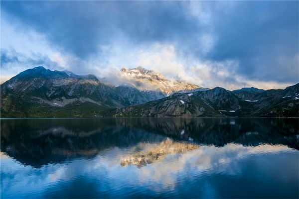 Landschaft, Berge, See, Wasser, Natur, Betrachtung