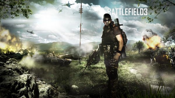 Battlefield 3,Κασπίας σύνορα,στρατιώτης,Γυαλιά,μπαζούκα