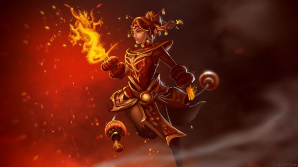 Dota 2,lina,kuvakaappaus,taustakuva,makrokuvaus,dragonfire setti