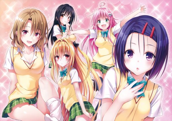 εικονογράφηση, anime, κορίτσια anime, To Love ru, Χρυσή σκοτάδι, Lala Satalin Deviluke