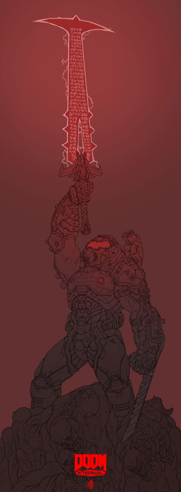 DOOM Eternal,DOOM SLAYER,game poster