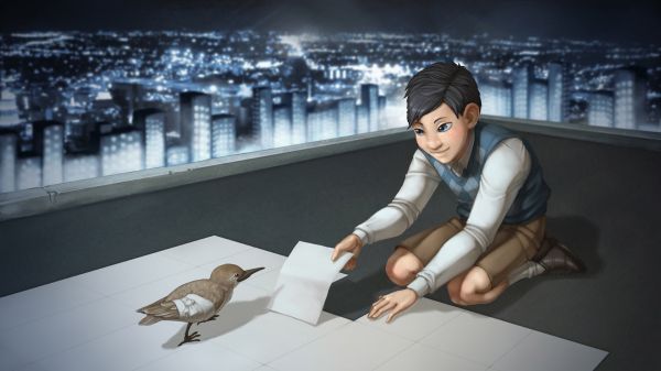 des oiseaux,jeux vidéo,Enfants,Gratte-ciel,Une histoire d'oiseaux,ART