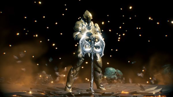 Warframe, Grineer Warframe, noc, půlnoc, Rhino Warframe, tma