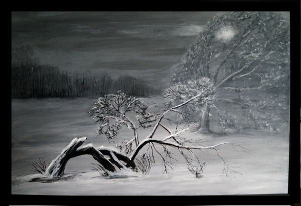 ARTE,pintura,Schnee,inverno,artista,Kunst