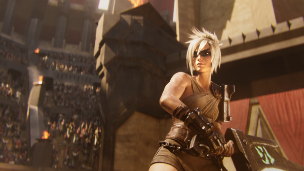 Riven League of Legends,League of Legends,blonde,PC gaming,video game girls