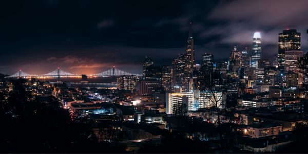 San Fransisco,Bay Bridge,kaki langit