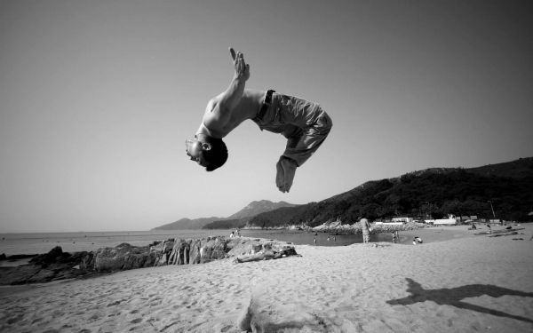 sports, white, black, monochrome, sea, snow