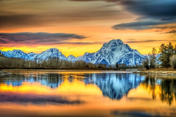 1920x1280 px,des nuages,Parc national de Grand Teton,paysage,Montagne,Coloré