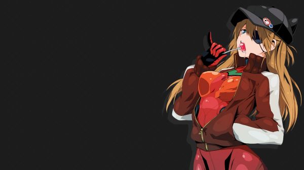 аниме, аниме момичета, Neon Genesis Evangelion, Asuka Langley Soryu, eyepatches, човек