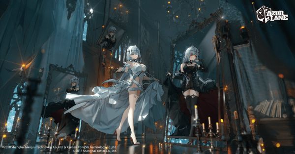 Anime,Anime cô gái,Azur Lane,Emden Azur Lane,Vớ,tóc bạc