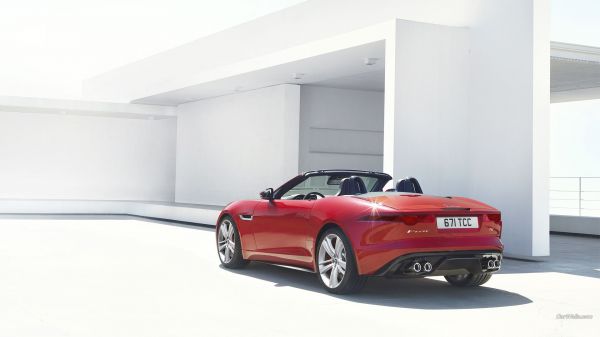 auto, vozidlo, červená autá, športové autá, jaguar auto, Jaguar F-Type