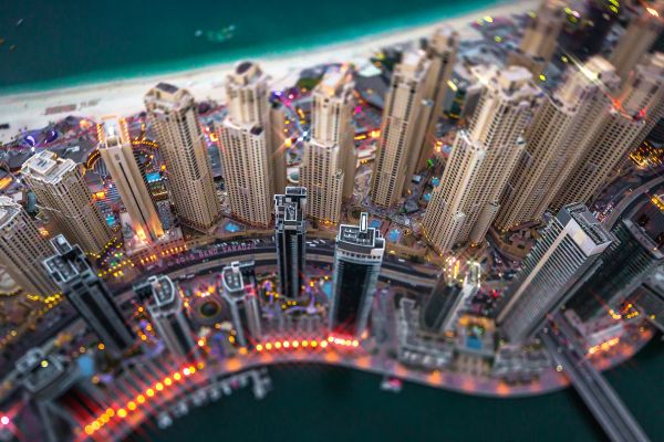 beach,horizontal,canal,Dubai,skyscrapers,rich