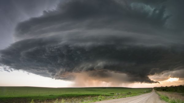 storm,himmel,natur,skyer,grusvej,dal