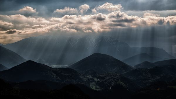 zonsondergang,hemel,schnee,wolk,Zon,berg-