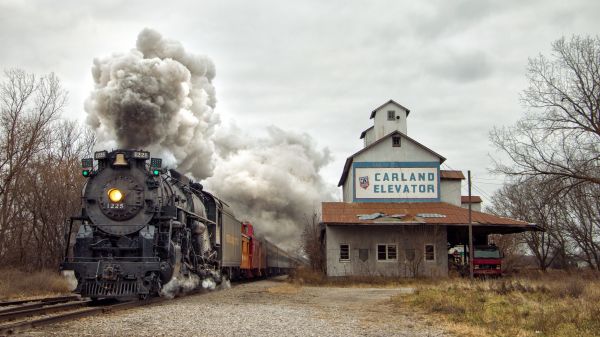 cru,vieux,train,locomotive,gare