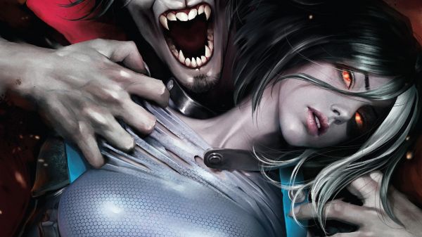 sarjakuvat,Komiikka,Domino Neena Thurman,Marvel Comics,Morbius the Living Vampire