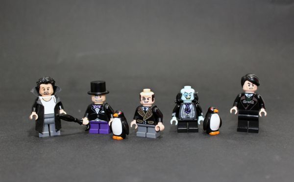 Pingviini,legopenguin,Lepakkomies,legobatman