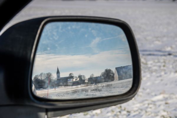 paisaje, ventana, coche, invierno, vehículo, gafas