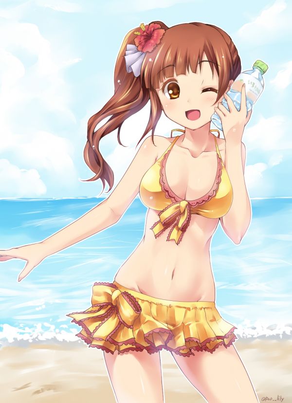 THE email protected Cinderella Girls,Anime cô gái,Bikini,Sự phân chia,Igarashi Kyouko,bờ biển