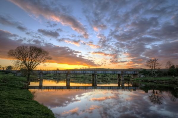 zonlicht,bomen,landschap,zonsondergang,water,meer