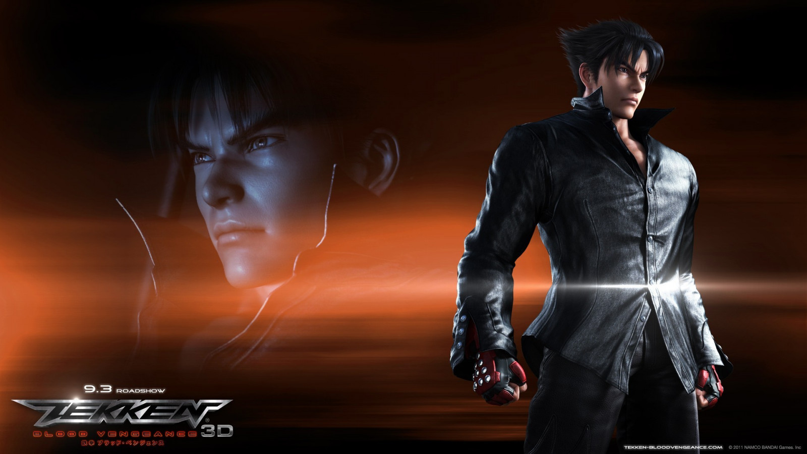 movies, Jin Kazama, Tekken Blood Vengeance, darkness, screenshot, 1920x1080 px, computer wallpaper