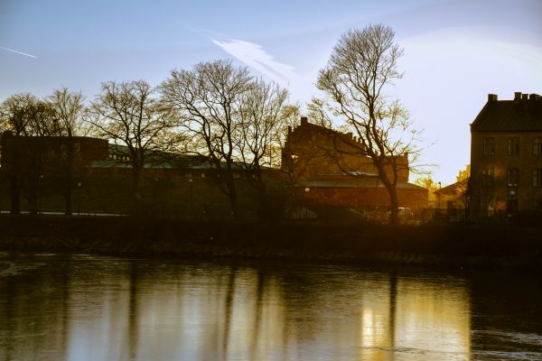 sunlight,landscape,sunset,city,water,nature