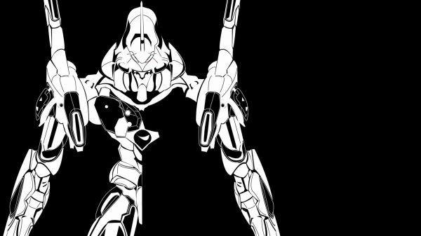 illustration,Neon Genesis Evangelion,dessin animé,EVA Unit 03,squelette,bras