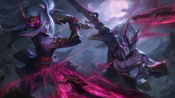 Maestru Yi,moon, Blood,Liga Legendelor,Riot Games,Katarina liga de legende,Katarina