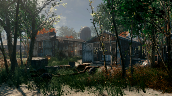 bosque, casa, granja, Fallout 4, selva, Xbox One