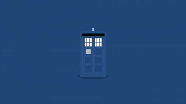 minimalisme, Doctor Who, TARDIS, illustration, mærke, politi kasser