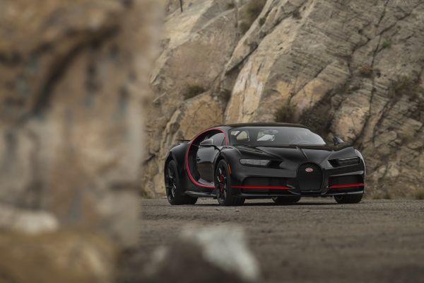 Buggati,Bugatti Chiron,svarta bilar,hypercar,stenar vägg