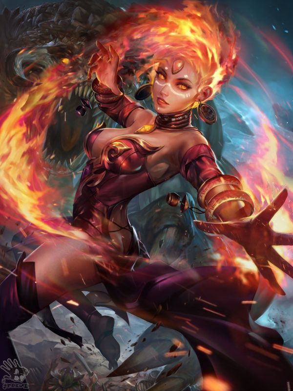 Dota 2,Lina Dota 2,1920x2559 px,Lina,jeux vidéo,X px