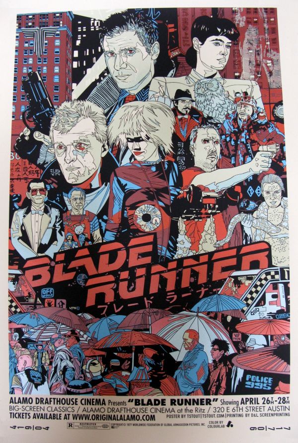 affiche de film, Ridley Scott, Blade Runner, Harrison Ford