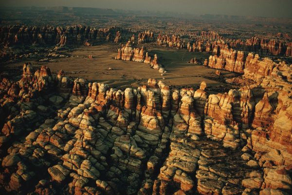 landscape, rock, desert, cityscape, nature, evening