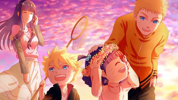 solnedgang, anime, familier, Naruto Shippuuden, illustration, tegneserie