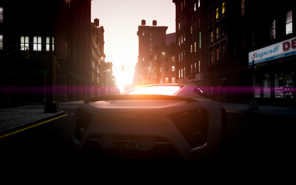 превозно средство, Zenvo, Zenvo ST1, нощ, Grand Theft Auto IV, светлина